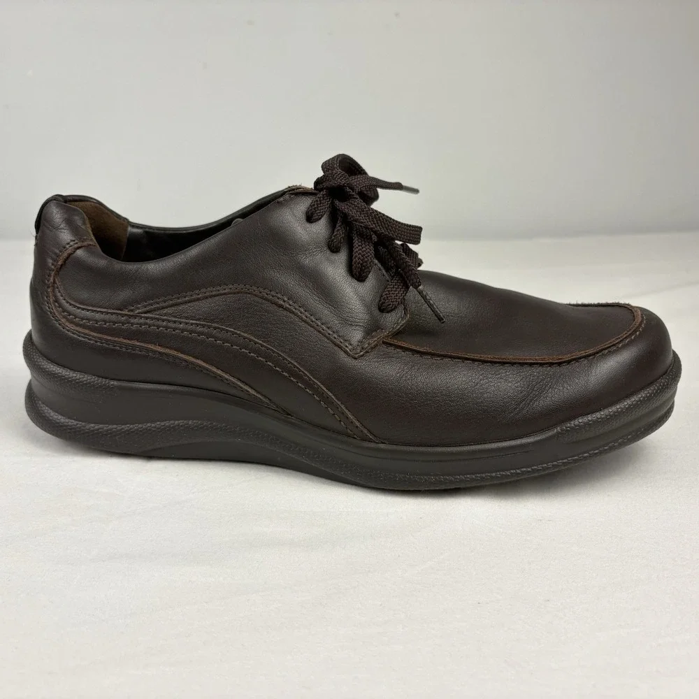 SAS Move On Brown Stability Comfort Walking Work Shoes Men's 10.5M USA Made EUC
